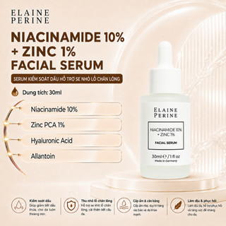 [Elaine Perine] Serum kiểm soát dầu hỗ trợ se nhỏ lỗ chân lông Niacinamide 10%  Zinc 15 Facial Serum