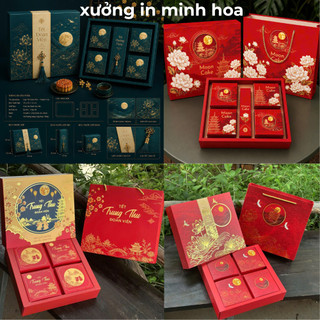 Vỏ hộp bánh Trung Thu đẹp 2025 – Thiết kế sang trọng, quà tặng ý nghĩa