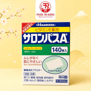 Cao dán Salonpas Hisamitsu nội địa Nhật Bản-Hộp 140 miếng.