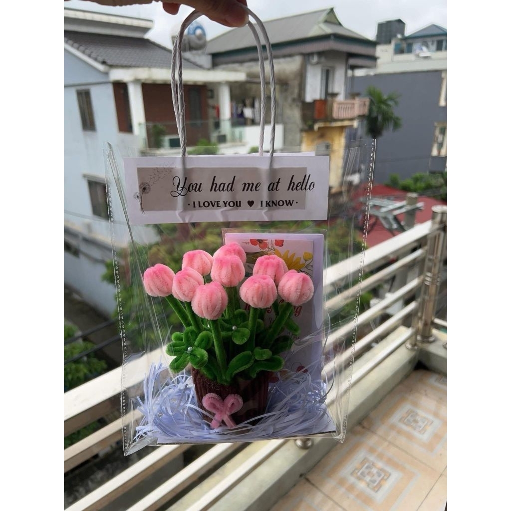 Chậu Hoa Mini Kẽm Nhung, Chậu Hoa Để Bàn Trang Trí Làm Quà Tặng