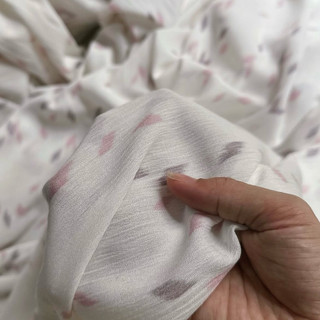 Vải Xô Nhúng Cotton 100% Hoạ Tiết Mềm Rũ Khổ 1m35