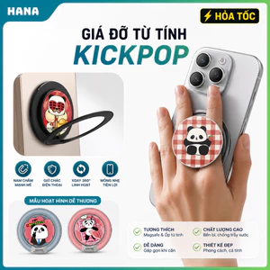 Giá đỡ KICK-POP từ tính bản nâng cấp, dành cho điện thoại, siêu mỏng nhẹ, hít chắc chắn, hỗ trợ cầm máy, đa dạng màu sắc