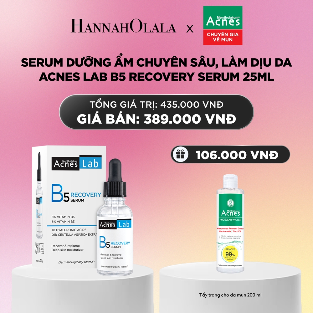 Serum dưỡng ẩm chuyên sâu, làm dịu da Acnes Lab B5 Recovery Serum 25ml