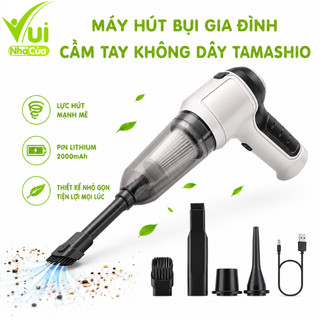Máy Hút Bụi Cầm Tay Không Dây Sạc USB Tamashio GD47 - Máy Hút Bụi Mini Cầm Tay Không Dây ÔTô Nhà Cửa