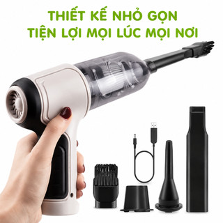 Máy Hút Bụi Cầm Tay Không Dây Sạc USB Tamashio GD47 - Máy Hút Bụi Mini Cầm Tay Không Dây ÔTô Nhà Cửa