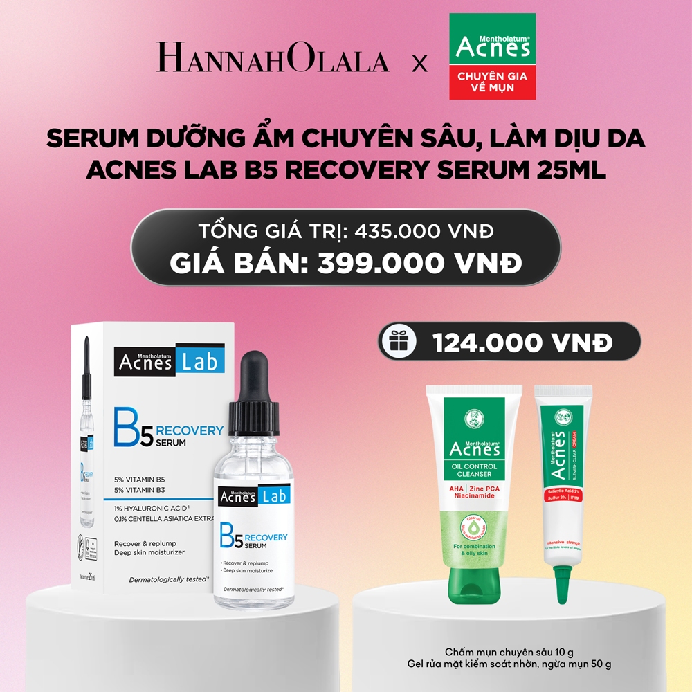 Serum dưỡng ẩm chuyên sâu, làm dịu da Acnes Lab B5 Recovery Serum 25ml