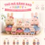 Gấu Bông Thỏ Má Bánh Bao Happy - Thỏ Bông Siêu Mềm Váy Hồng, Váy Xanh Cao Cấp Quà Tặng Dễ Thương