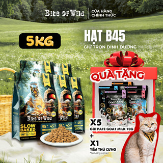 Thức Ăn Cho Mèo Bite Of Wild B45 Combo 5 Gói 1KG 45% Độ Đạm Không Chứa Ngũ Cốc Cho Mèo Mọi Lứa Tuổi