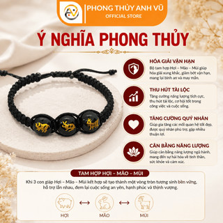 Vòng Chỉ May Mắn Tam Hợp Hợi Mão Mùi đã khai quang điểm nhãn - May Mắn Tài Lộc