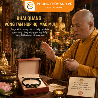 Vòng Chỉ May Mắn Tam Hợp Hợi Mão Mùi đã khai quang điểm nhãn - May Mắn Tài Lộc