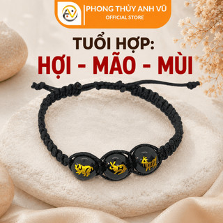 Vòng Chỉ May Mắn Tam Hợp Hợi Mão Mùi đã khai quang điểm nhãn - May Mắn Tài Lộc
