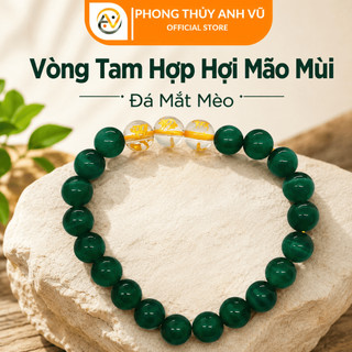 Vòng tam hợp quý nhân hợi mão mùi đã khai quang - mã não xanh cho mệnh mộc, hỏa - may mắn tài lộc