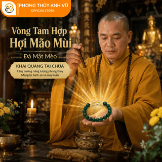 Vòng tam hợp quý nhân hợi mão mùi đã khai quang - mã não xanh cho mệnh mộc, hỏa - may mắn tài lộc