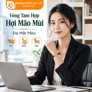 Vòng tam hợp quý nhân hợi mão mùi đã khai quang - mã não xanh cho mệnh mộc, hỏa - may mắn tài lộc