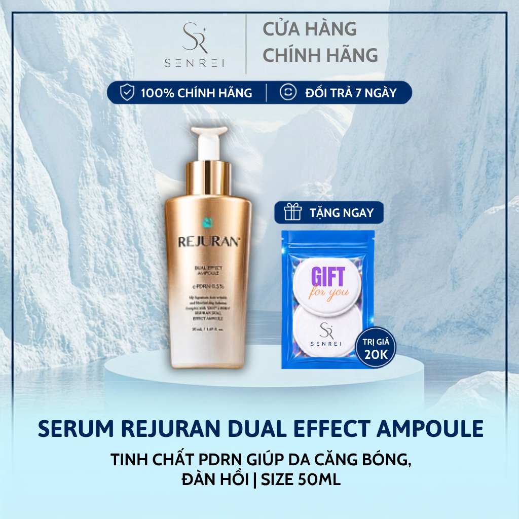 [HÀNG CÔNG TY] Tinh Chất Tế Bào Gốc PDRN Giúp Da Căng Bóng, Tăng Cường Độ Đàn Hồi REJURAN Dual Effect Ampoule