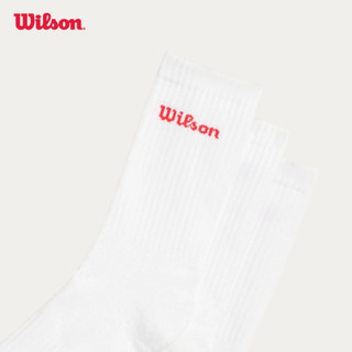 Wilson Crew Logo Socks 3-Pack Tất Thể Thao WU00084511WTA