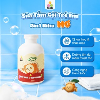 Sữa Tắm Gội Trẻ Em 2in1 Kibu MƠ - Thành Phần Thiên Nhiên, Bảo Vệ Tóc Mềm Mượt & Dịu Nhẹ Cho Da