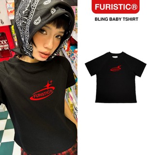 Áo Thun Nữ Baby Tee Kiểu Raglan / WOMEN-FURISTIC® BLING LOGO