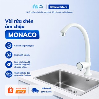 Vòi rửa chén âm chậu WATERTEC màu trắng WT0017 nhựa ABS/PP/POM Malaysia chống oxy hóa