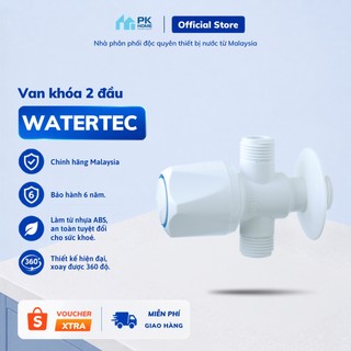 Van 3 đầu WATERTEC màu trắng WT001H nhựa ABS Malaysia chống oxy hóa