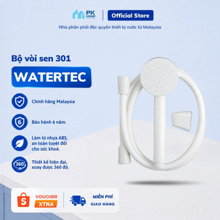 Vòi hoa sen WATERTEC màu trắng WT011W nhựa ABS/PP/POM Malaysia chống oxy hóa