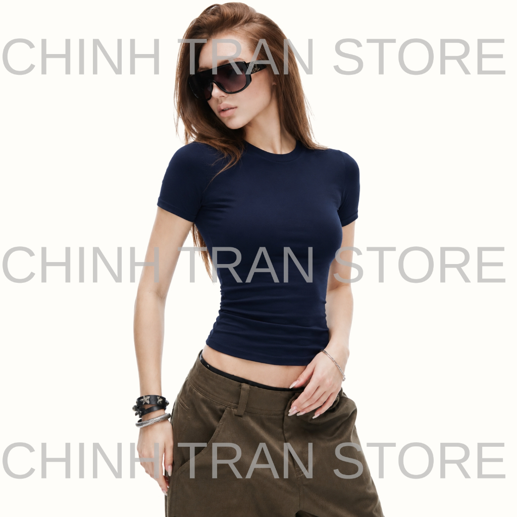 [THẮT EO] Áo Thun Ôm Body Cotton Mịn Co Giãn- Chinh Trần Store