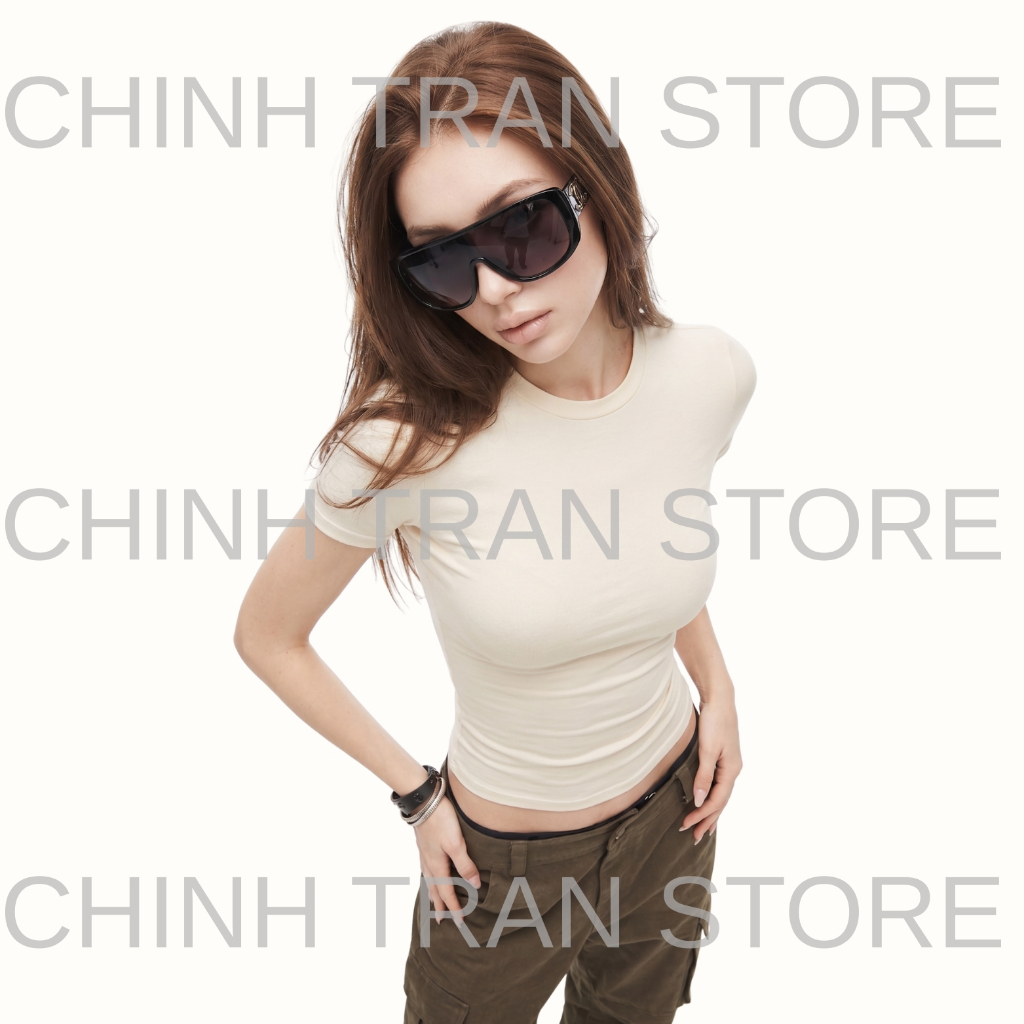 [THẮT EO] Áo Thun Ôm Body Cotton Mịn Co Giãn- Chinh Trần Store