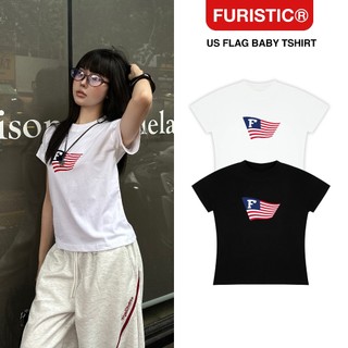 Áo Thun BabyTee Tay Ngắn FURISTIC® US FLAG BABY TSHIRT