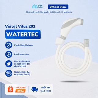 Vòi xịt vệ sinh WATERTEC trắng xám WT011U nhựa ABS Malaysia chống oxy hóa