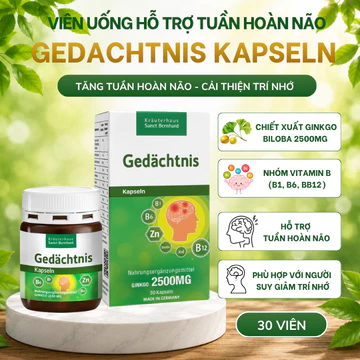 Viên Uống Ginkgo Biloba Germany – Bổ Sung Ginkgo Biloba Kết Hợp Vitamin Nhóm B - Pharmacy Tuấn Thoa