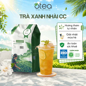 Trà Xanh Nhài CC OTEA 500G hương nhài rõ, chát nhẹ, màu nước đậm