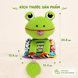 Đồ Chơi Treo Nôi Lamaze Jibber Jabber Jake Ếch Xanh Kích Thích Thị Giác Xúc Giác Thính Giác 0M+