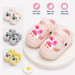 Dép Sục EVA Mềm Êm Siêu Nhẹ Bít Mũi Hình Panda Chống Trượt Cho Bé 1–2 Tuổi ShinHome