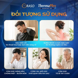 Thanh Bi Lăn Oraso ThermaPlex (70ml) - Gel massage hỗ trợ đau lưng, cổ vai gáy, tê bì chân tay, nhức mỏi, căng cơ