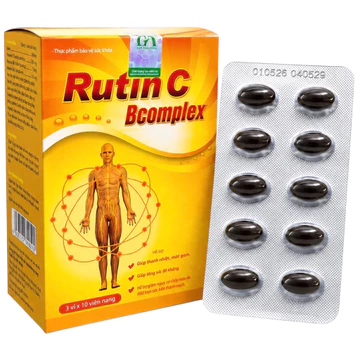 Viên uống Rutin C Bcomplex (Hộp 30 viên) Hỗ trợ giúp tăng cường sức bền thành mạch, giúp giảm các triệu chứng của trĩ
