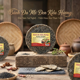Combo 10 bánh đa  mè đen sống loại đặc biệt hút chân không
