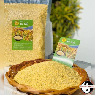 Hạt Kê Nếp 1kg Hút Chân Không – Kê Vàng Dẻo Thơm, Nấu Cháo, Làm Bánh, Ăn Dặm, Dễ Tiêu Hóa