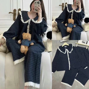 SET PIJAMA kẻ caro YAORI hot trend có big size
