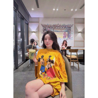 [Sẵn Hàng]•𝙆𝙞𝙣𝙜𝙨𝙝𝙤𝙥𝙗𝙚𝙖𝙪𝙩𝙮•Áo Phông Mickey Tay Lỡ Fom Rộng QC