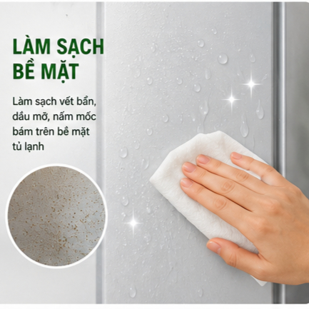 Xịt Vệ Sinh Tủ Lạnh Hương Chanh 450g Khử Mùi Diệt Khuẩn Làm Sạch Tủ Lạnh Đa Năng No Brand