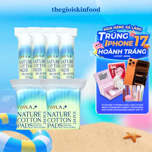 Bông Tẩy Trang Mềm Mịn TOOLA - 50 miếng - 150 miếng - 234 miếng