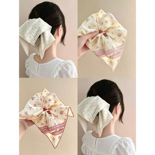 [Handmade] Scrunchies buộc tóc họa tiết dễ thương hot trend