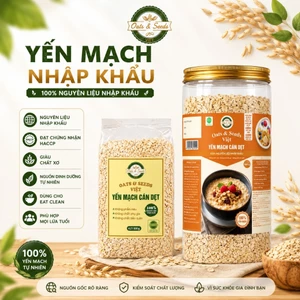 Yến Mạch Cán Dẹt Cán Vỡ 500g Oats & Seeds Việt - Túi 500g/Hũ 500g, Thực Phẩm Healthy
