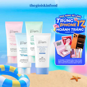 Kem Chống Nắng Nâng Tone, Kiềm Dầu, Dưỡng Ẩm Make P:rem UV Defense Me Sun Cream SPF50+/PA++++ 50ml