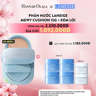 [LANEIGE X HANNAH] [Mới] Phấn Nước Laneige Mewy Cushion Kèm lõi 15G x 2