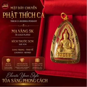 Mặt Dây Chuyền Tam Giác 4cm Vàng 5K Phong Cách Hiện Đại