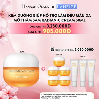 [LANEIGE X HANNAH] Kem dưỡng trắng da làm mờ đốm nâu Laneige RadianC Cream 50ML