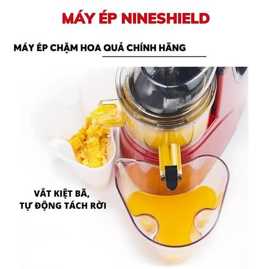 MÁY ÉP CHẬM TRÁI CÂY CAO CẤP NINE SHIELD 250W SIÊU KHỎE VẮT KIỆT BÃ 95% BẢO HÀNH 12 THÁNG