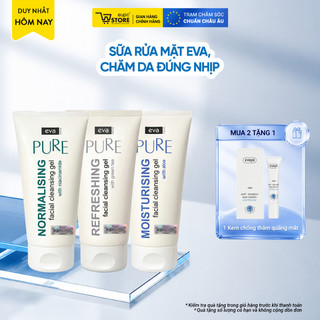 Combo Gel Rửa Mặt Eva Natura Sử Dụng Sáng - Tối Dành Cho Mọi Loại Da 150ml