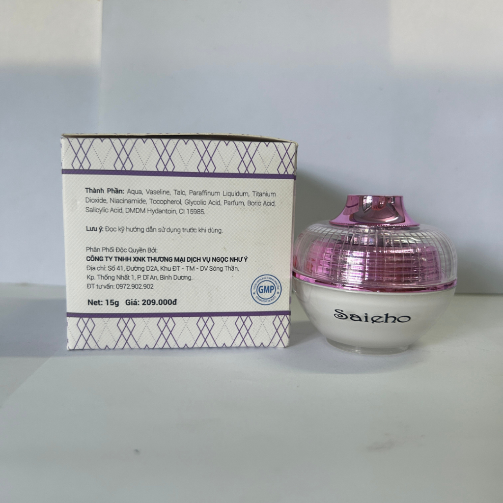 Kem Dưỡng Trắng Da Chống Nắng Cân Bằng Phục Hồi Da Saieho Ngọc Trai Đỏ Collagen [Trắng Tím]